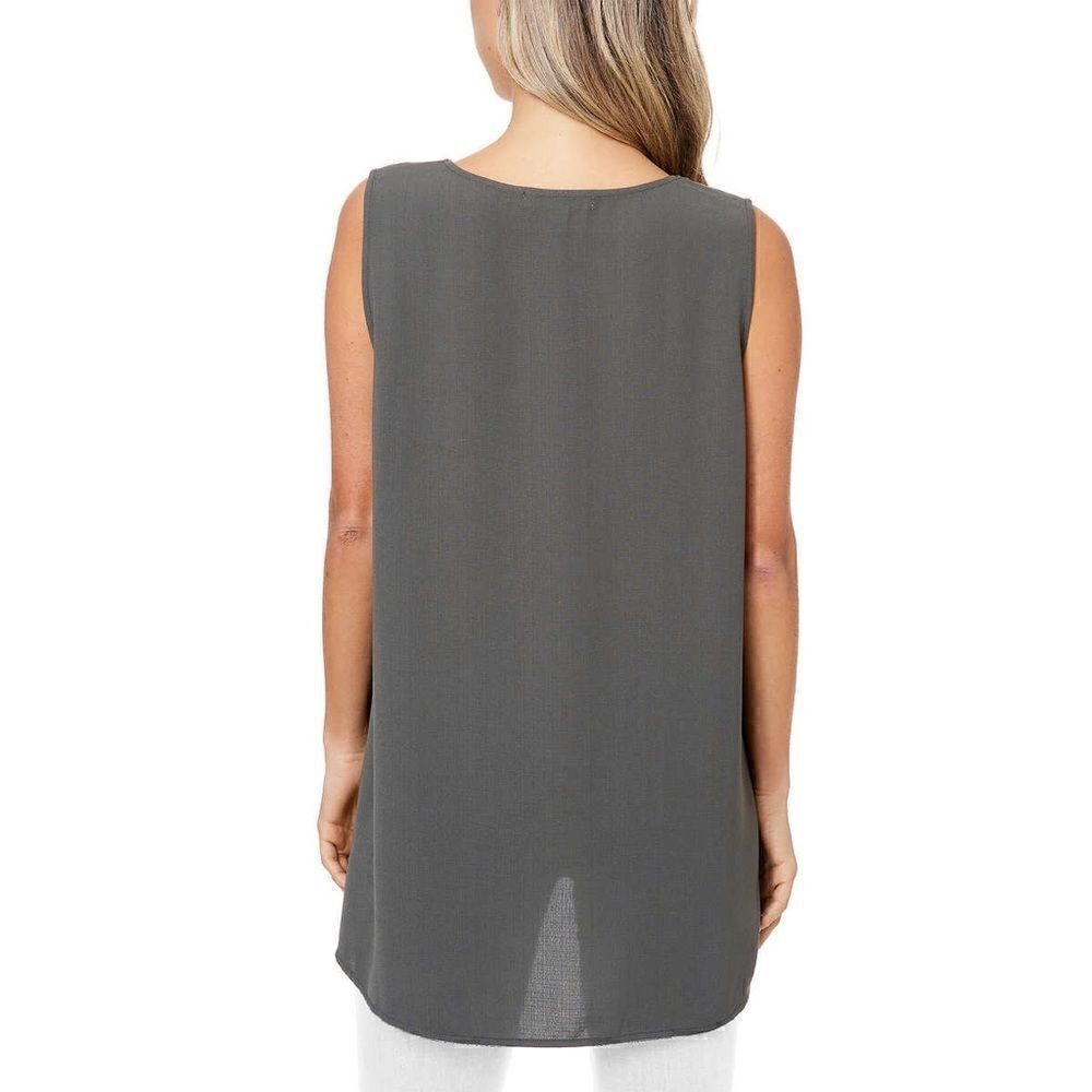 FEVER Ladies Versatile High-Low Sleeveless Tunic - Picture 4 of 5